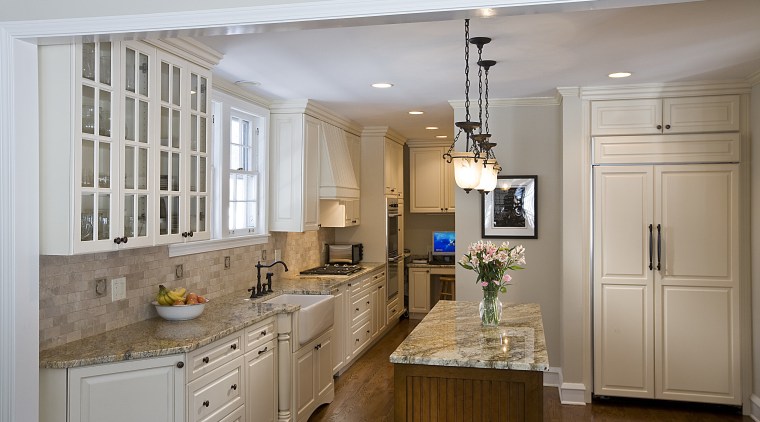 View of kitchens remodelled by Apex Kitchen and cabinetry, countertop, cuisine classique, home, interior design, kitchen, room, gray, brown