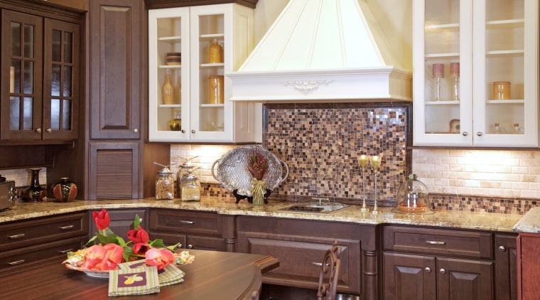 View of customised kitchens by Atlanta Kitchen and cabinetry, countertop, cuisine classique, home, interior design, kitchen, room, brown, white