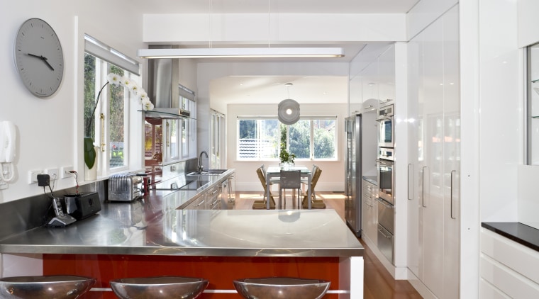 view of a kitchen designed and manufactured by countertop, home, interior design, kitchen, property, real estate, room, white