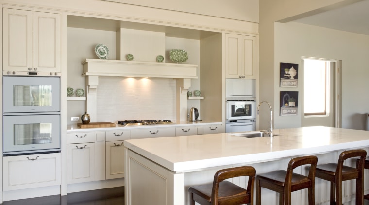Image of the kitchen designed by Fyfe kitchens cabinetry, countertop, cuisine classique, home, interior design, kitchen, real estate, room, gray