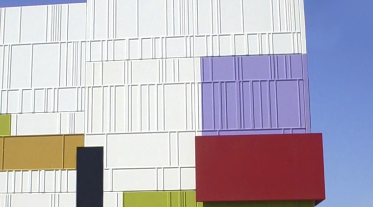 View of a commercial building designed by Archidiom architecture, building, commercial building, corporate headquarters, elevation, facade, home, house, real estate, residential area, sky, blue, white