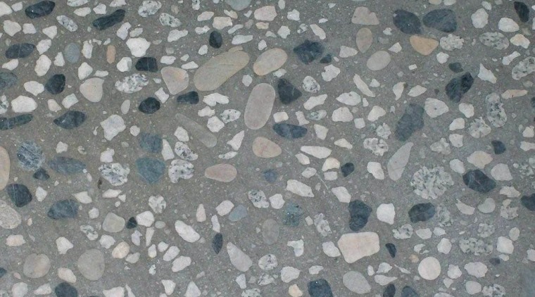 view of concrete flooring with exposed pebbles available blue, gravel, material, pattern, pebble, road surface, texture, water, gray