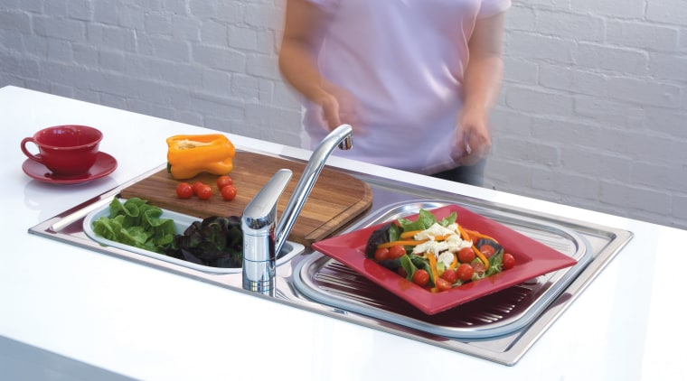 view of a kitchen which features Oliveri's new cookware and bakeware, cuisine, dish, food, lunch, meal, tableware, gray, white