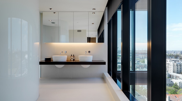 Apartment Interiors were designed by London architect Claudio architecture, house, interior design, product design, real estate, gray