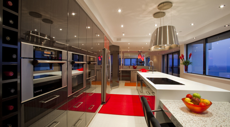 Kitchen Connection Gold Coast created a high-impact, low-maintenance ceiling, countertop, interior design, kitchen, brown