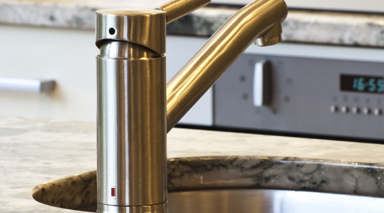 A new layout ensures views take priority.Mood lighting plumbing fixture, product design, tap, white