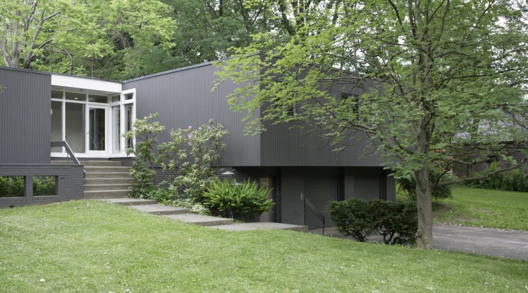 Exterior view after decorating - Exterior view after architecture, backyard, cottage, courtyard, estate, facade, farmhouse, garden, grass, home, house, landscape, lawn, outdoor structure, property, real estate, residential area, shed, siding, tree, yard, green