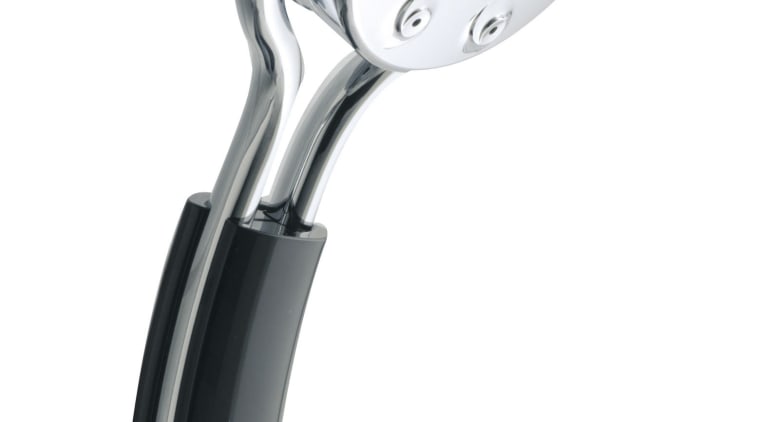 View of the Flipside showerhead by Kohler - hardware, plumbing fixture, product, product design, white