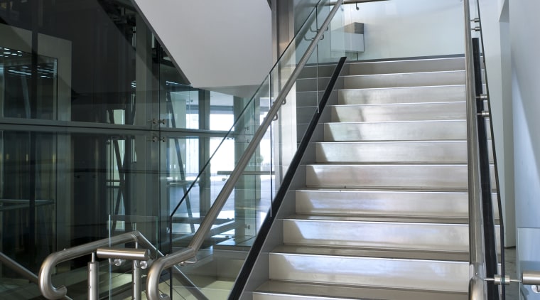 Ferrari Showroom in Australia - Ferrari Showroom in architecture, building, daylighting, glass, handrail, stairs, structure, gray