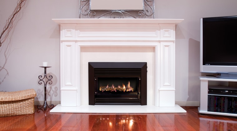 Pyrotech fireplace - Pyrotech fireplace - fireplace | fireplace, floor, flooring, hardwood, hearth, home, interior design, living room, wood burning stove, wood flooring, gray