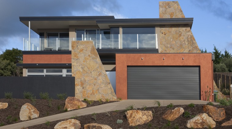 Contemporary home designed and built by Graeme Alexander architecture, building, elevation, facade, home, house, property, real estate, residential area, siding, window
