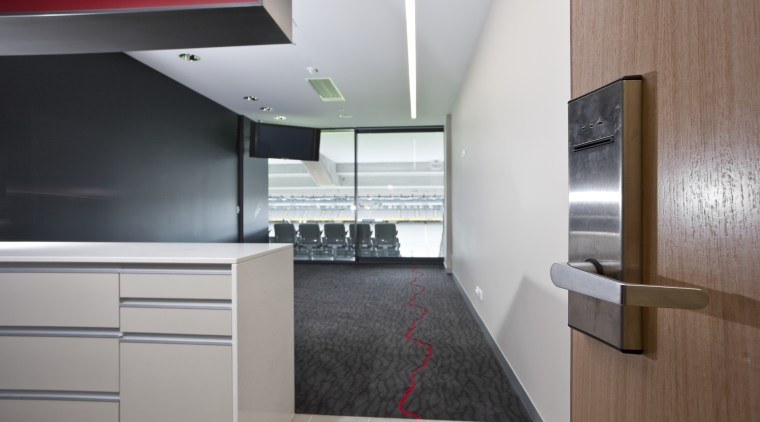 View of the upgraded Eden Park which features architecture, countertop, house, interior design, kitchen, product design, gray