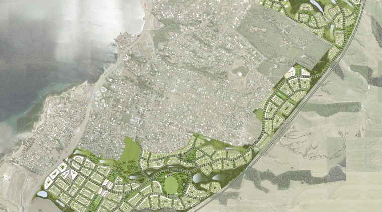 View of architectural plans for the Tahuna Ridge map, plan, urban design, water resources, gray