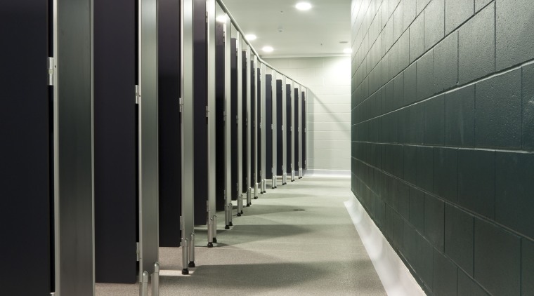 View of the newly upgraded Eden Park which architecture, ceiling, daylighting, floor, flooring, glass, interior design, line, lobby, structure, wall, gray, black