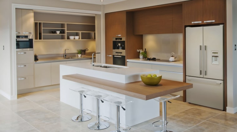 View of a kitchen designed by Suyin of cabinetry, countertop, cuisine classique, interior design, kitchen, gray, brown