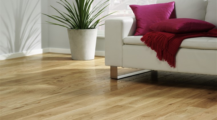 View of laminate flooring from Tarkett Australia. - floor, flooring, hardwood, interior design, laminate flooring, living room, wood, wood flooring