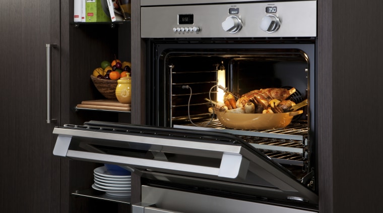 View of the new indoor kitchen collection by gas stove, home appliance, kitchen appliance, kitchen stove, major appliance, microwave oven, oven, black