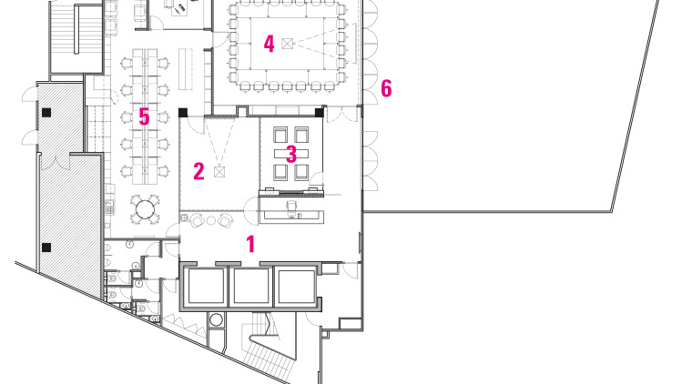 Contemporary offices of  the Real Estate Develoer's architecture, area, design, diagram, drawing, floor plan, line, plan, product design, text, white