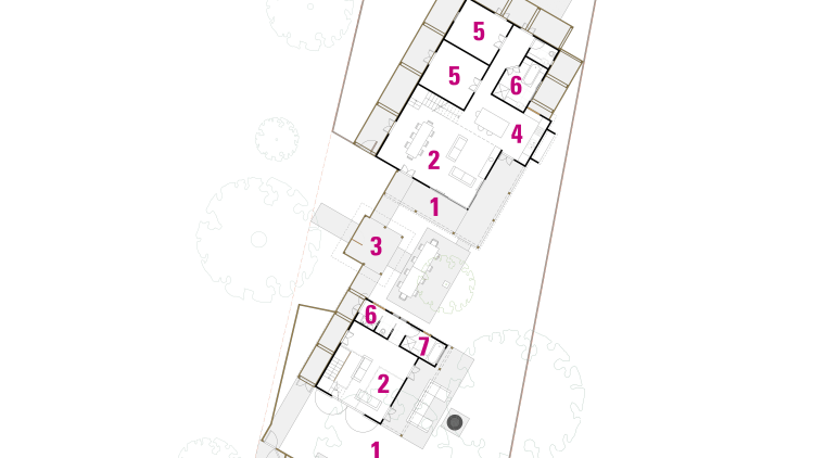 This house was renovated by Connor &amp; Solomon area, design, diagram, line, plan, product, product design, white