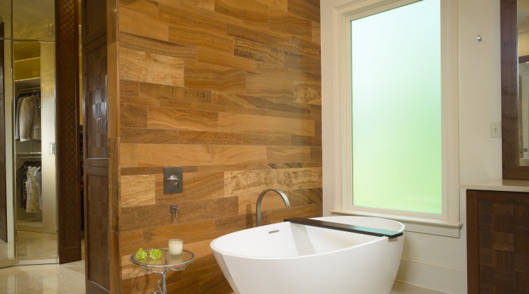 This bathroom has been remodeled by Douglas Weiss bathroom, floor, flooring, home, interior design, plumbing fixture, room, tile, wall, brown