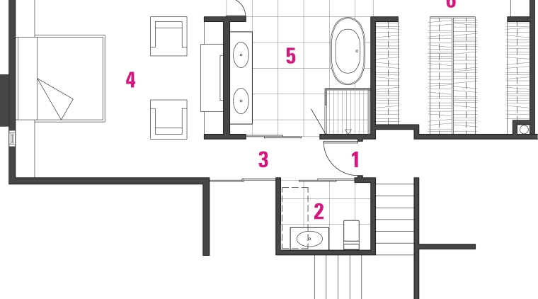 cabinetry in this remodeled bathroom  is done angle, architecture, area, design, diagram, drawing, floor plan, font, line, plan, product design, structure, text, white