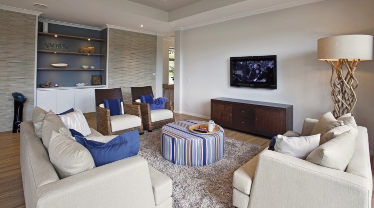 All the laid back charm of the picturesque ceiling, home, interior design, living room, property, real estate, room, gray
