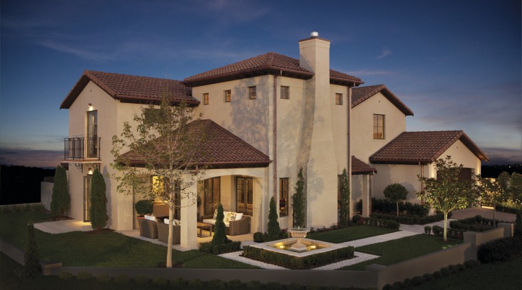 Eight show homes by leading design and build building, cottage, elevation, estate, facade, home, house, landscape lighting, lighting, mansion, property, real estate, residential area, roof, sky, suburb, villa, window, blue