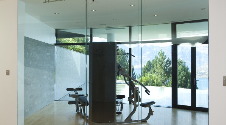 Glasshape also manufactured the cured toughened glass balustrading architecture, ceiling, daylighting, floor, flooring, glass, hardwood, house, interior design, laminate flooring, window, wood, wood flooring, gray