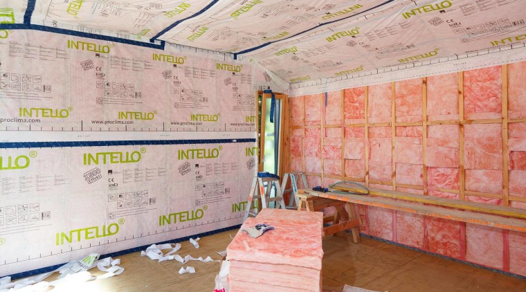 Pro Clima provides an easy passive home solution ceiling, wall, gray
