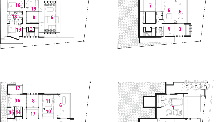 Legend to plan of modern four-level house buy area, design, diagram, drawing, floor plan, font, line, product, product design, text, white