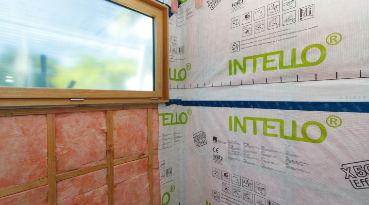 New-generation Pink Batts easier to installed by Tasman wall, gray