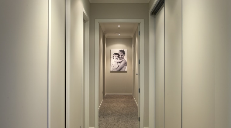 The house features a mix of solid oak ceiling, daylighting, floor, flooring, hall, home, interior design, lighting, real estate, brown, gray