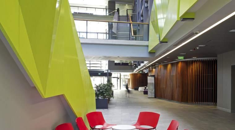 Jasmax remodels University of Auckland Grafton campus architecture, ceiling, daylighting, floor, furniture, house, interior design, loft, office, product design, table, gray