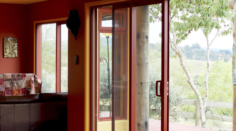 ASL joinery by Fairview Whakatane - ASL joinery architecture, ceiling, daylighting, door, estate, floor, flooring, hardwood, home, house, interior design, laminate flooring, living room, real estate, room, wall, window, wood, wood flooring, wood stain, red