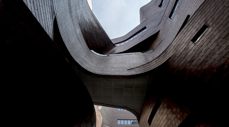 The void in the Xian Jiaotong-Liverpool University Administration architecture, photography, product design, black