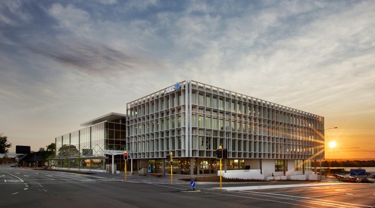 Designed as a gateway development, the new ANZ architecture, building, city, cloud, commercial building, condominium, convention center, corporate headquarters, daytime, evening, facade, headquarters, metropolis, metropolitan area, mixed use, real estate, reflection, residential area, sky, structure, sunlight, tower block, urban area, gray