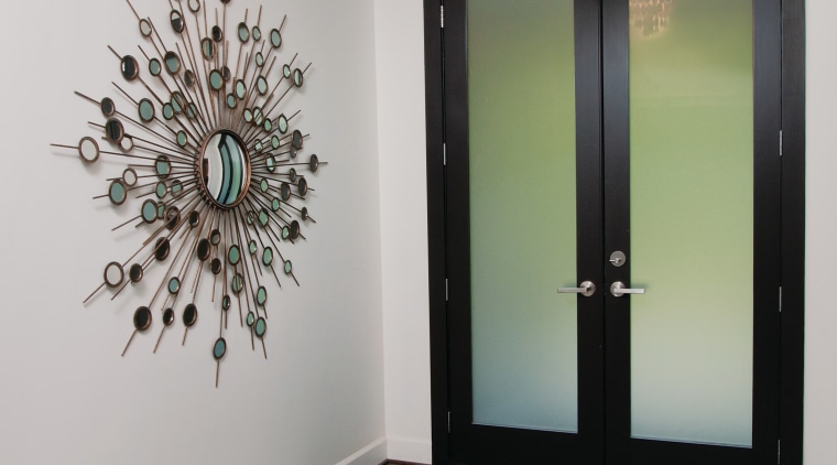 Taking a cue from contemporary luxury hotels, this ceiling, floor, flooring, home, interior design, room, wall, window, gray