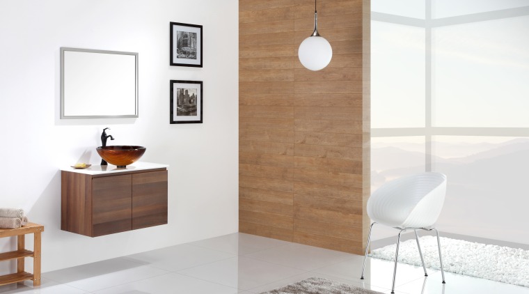 Materials, colors and textures taken from nature are bathroom, bathroom accessory, bathroom cabinet, floor, flooring, furniture, interior design, plumbing fixture, product design, sink, tap, white