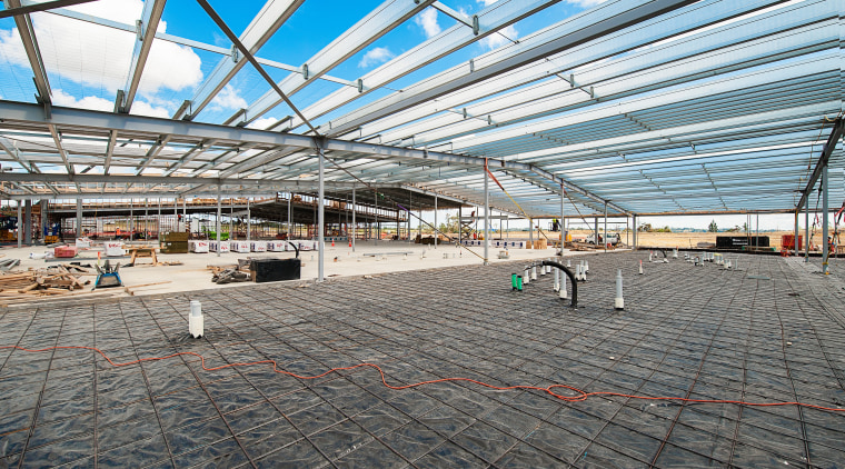 George Grant Engineering manufactured and erected precision steel architecture, construction, daylighting, metropolitan area, roof, sky, sport venue, structure, urban area, gray, white