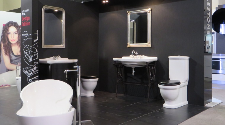A full range of bathroom products from Robertsons, bathroom, floor, flooring, furniture, interior design, plumbing fixture, product design, public toilet, toilet, black