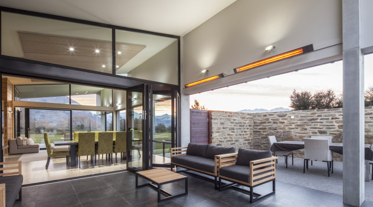 Floor-to-ceiling windows are triple glazed in this house architecture, ceiling, house, interior design, living room, lobby, real estate, window, gray