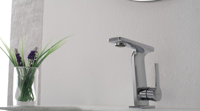 Kraus Novus faucet in polished chrome from the plumbing fixture, product design, tap, gray