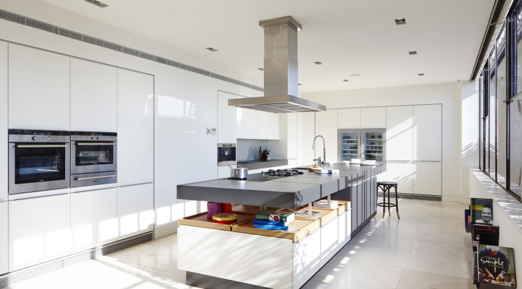This new kitchen is the social heart of countertop, interior design, kitchen, white