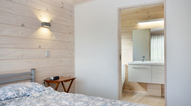Bedrooms and bathrooms in this new Lockwood holiday bed, bedroom, ceiling, floor, home, interior design, property, real estate, room, suite, wall, window, wood, gray