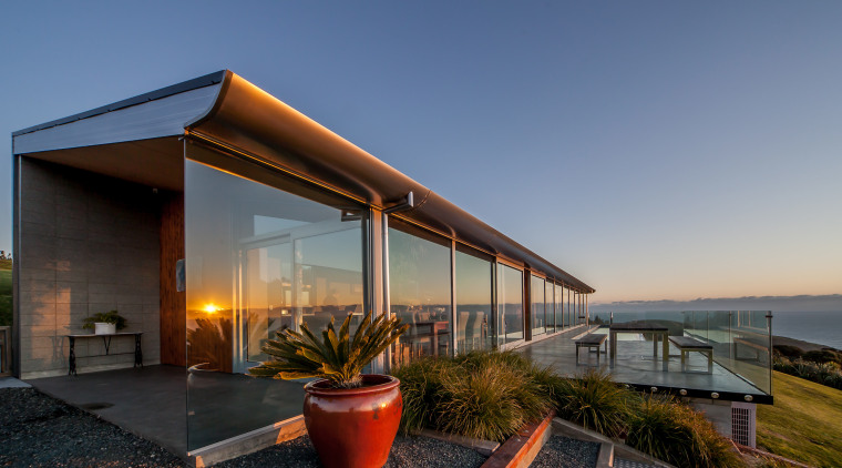 Sliders and windows from the Fairview Architectural series architecture, home, house, property, real estate, blue