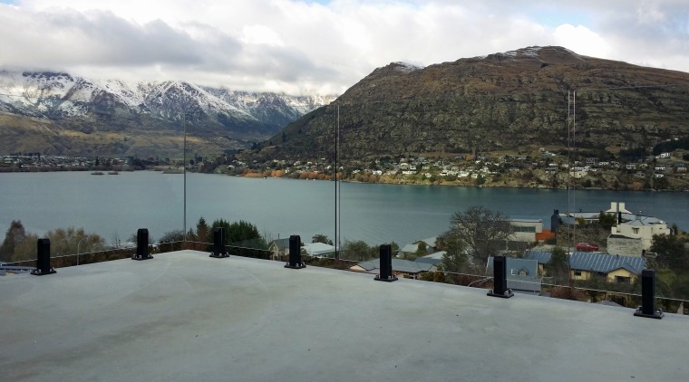 Satin black balustrade clamps were just one of alps, cloud, highland, hill station, lake, lake district, loch, mountain, mountain range, mountainous landforms, sky, snow, water, winter, gray, black
