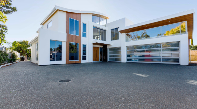 The home is ideally designed for family life architecture, building, elevation, estate, facade, home, house, property, real estate, window, gray, white