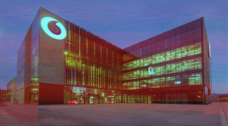 A dramatic step up in contemporary office design, architecture, building, commercial building, convention center, corporate headquarters, facade, headquarters, landmark, metropolitan area, mixed use, performing arts center, sky, structure, red