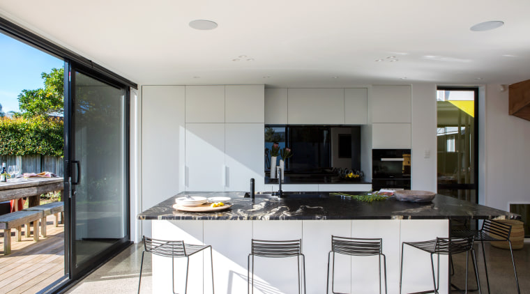 Wire inserts between the open treads on this countertop, interior design, kitchen, real estate, white