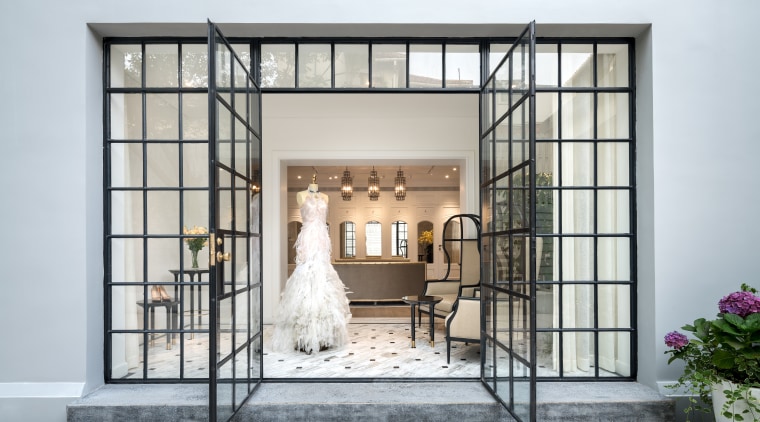 Fresh use original windows. Home becomes haute door, furniture, home, interior design, window, white, gray